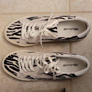 Madewell zebra sidewalk sneakers